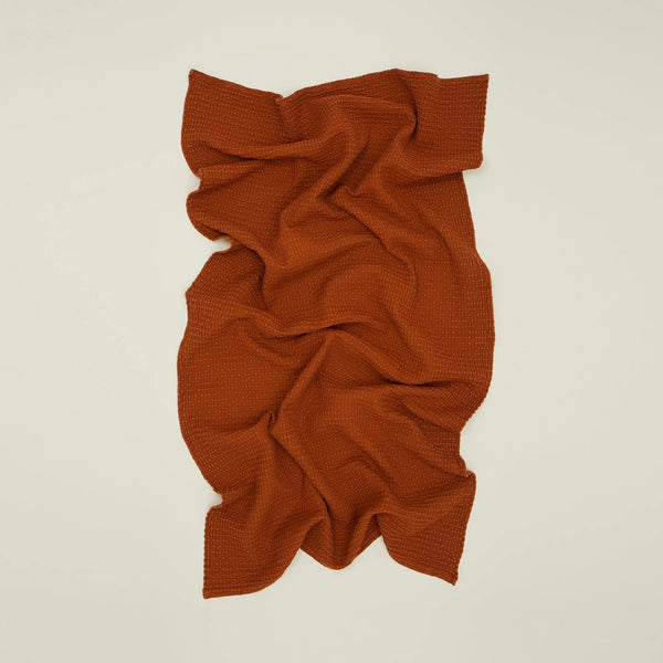 SIMPLE WAFFLE TOWELS - TERRACOTTA - HAND