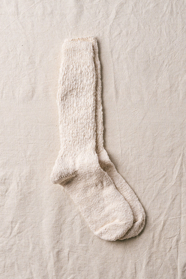 Organic Cotton Slipper Socks, Natural