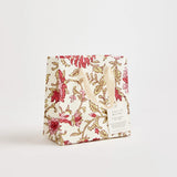 Block Print Gift Bag, Red Flower, Small