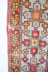 Antique Turkish Oushak Rug, Red / Orange