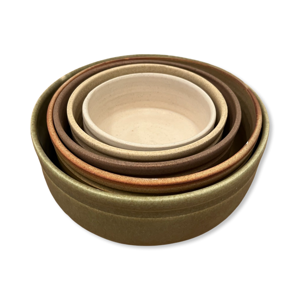 Ramekin Bowl Set, Earth Tones, S/5