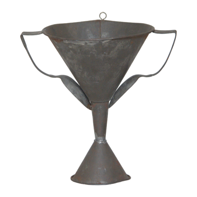 Folk Art Handmade Tin Cup