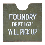 Hand-Painted Foundry Sign