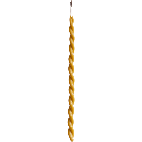 Beeswax Twisted Candle, Single, Long
