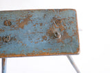 Early Blue Painted Milking Stool