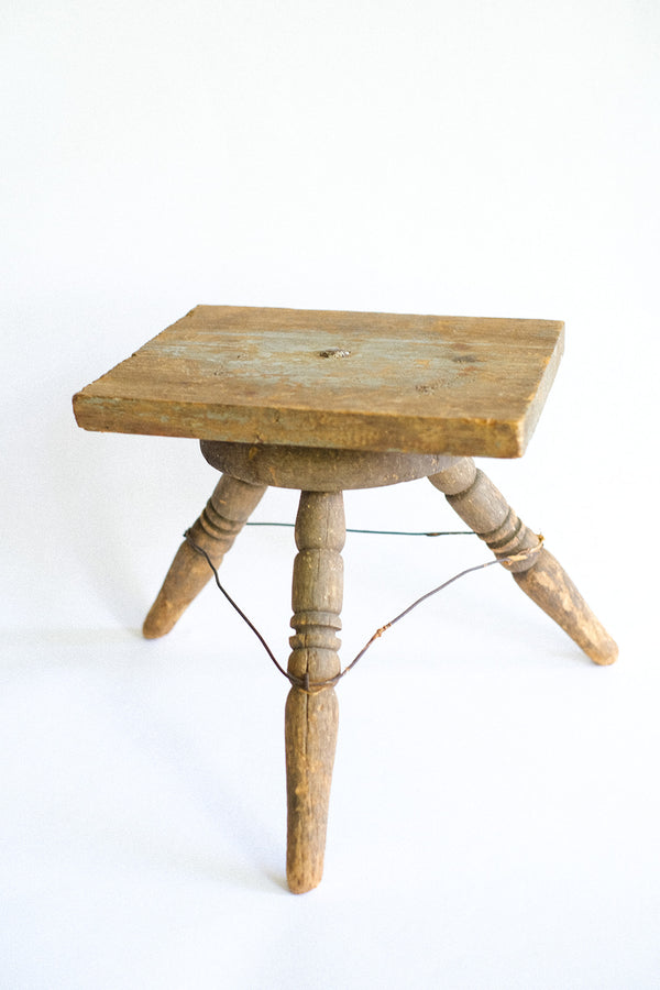 Antique Tiny Milking Stool