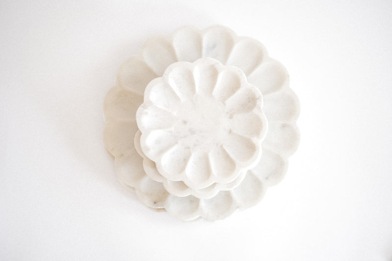 Marble Petal Tray, Small