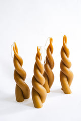 Beeswax Twisted Candle, Single, XL