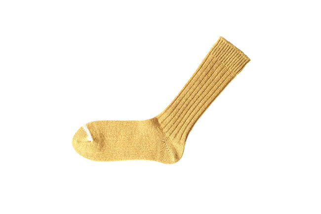 Wool Ribbed Socks, Apple Soda