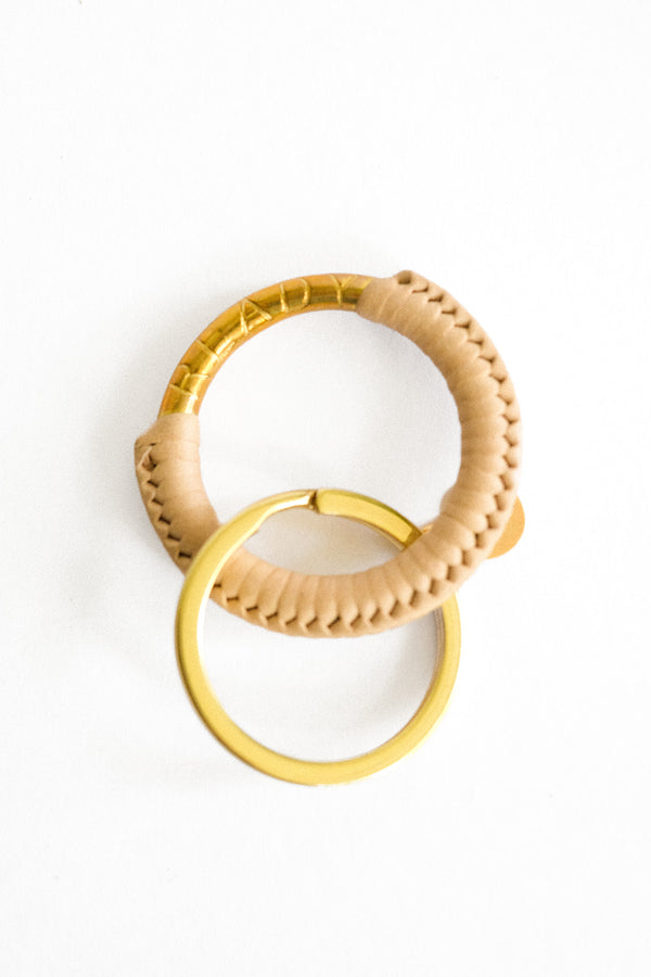 Circle Key Fob, Natural