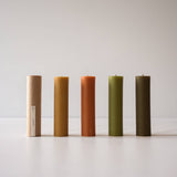 Organic Beeswax Pillar Candles