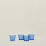 ESSENTIAL GLASSWARE - SET OF 4, BLUE - SMALL