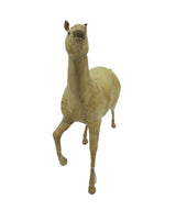 VINTAGE LEATHER COVERED DETAILED HORSE