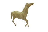 VINTAGE LEATHER COVERED DETAILED HORSE
