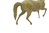 VINTAGE LEATHER COVERED DETAILED HORSE