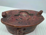 Miniature Brides Band Box ~ circa 1830 ~ Original Paint