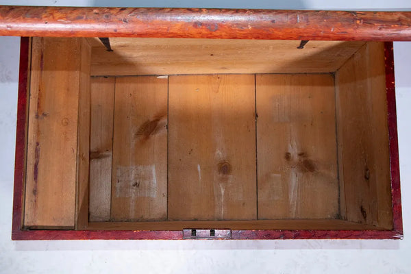 19th c. GRAIN PAINTED BLANKET CHEST