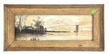 CARL WEBER GOUACHE HARBOR SCENE