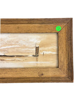 CARL WEBER GOUACHE HARBOR SCENE