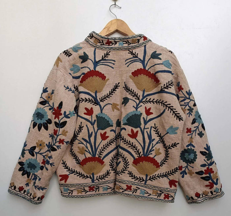 Cotton Suzani Hand Embroidered Jacket