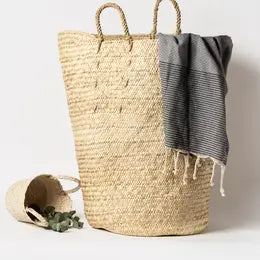 Handmade Palm Leaf Basket, Large