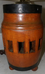 Antique Wooden Wheel Lamp