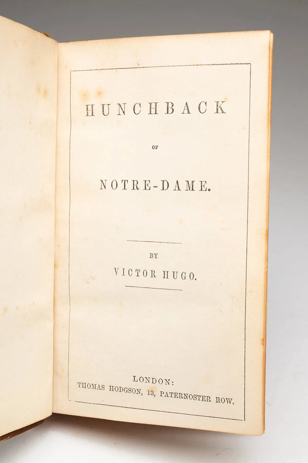 19th c. "THE HUNCHBACK OF NOTRE DAME" By Victor Hugo