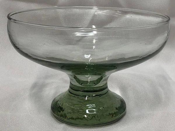 Vintage Hand-Blown Glass Bottle Candy Dish