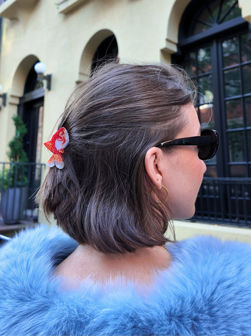 Hand-painted Mini Goldfish Claw Hair Clip | Eco-Friendly