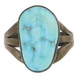 Navajo Lone Mountain Turquoise Ring