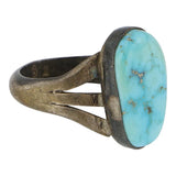 Navajo Lone Mountain Turquoise Ring