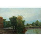 FOLK ART LANDSCAPE, 19th century