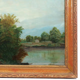 FOLK ART LANDSCAPE, 19th century