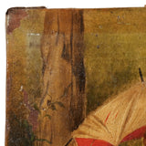 19th Century Girl with Umbrella Oil Painting