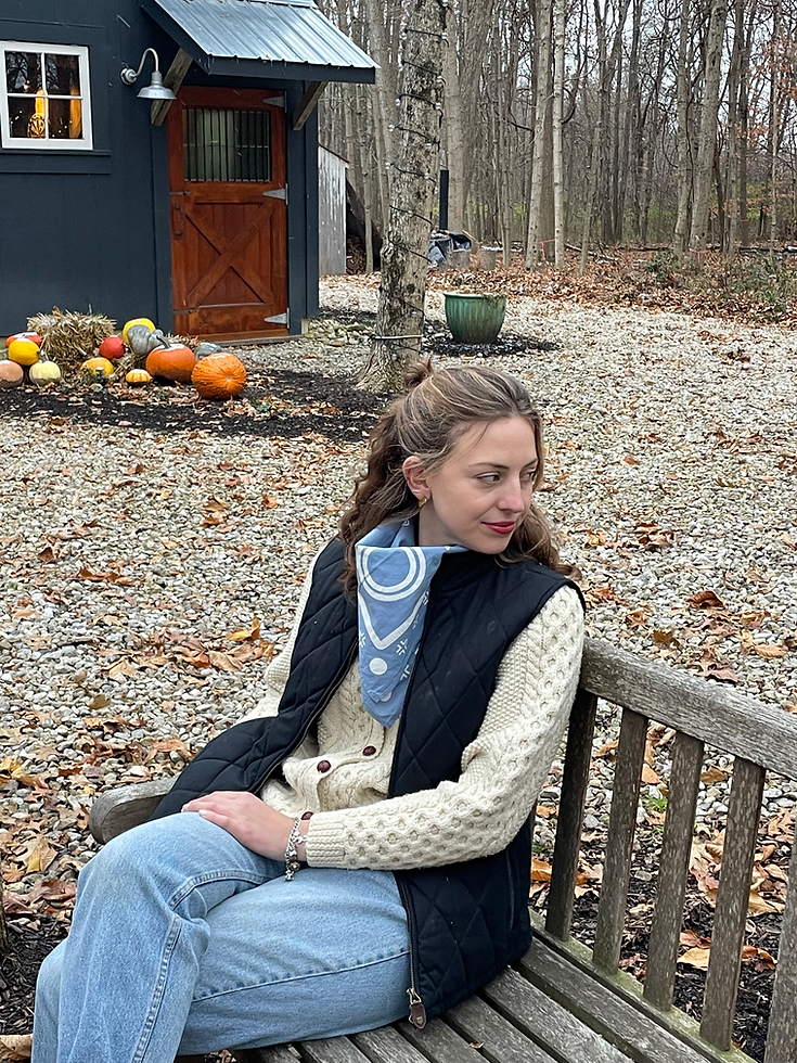 Huron Blue Bandana