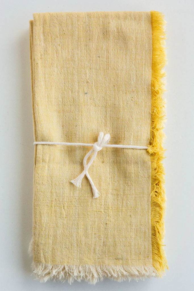 Natural Dye Napkin Set, Wheat