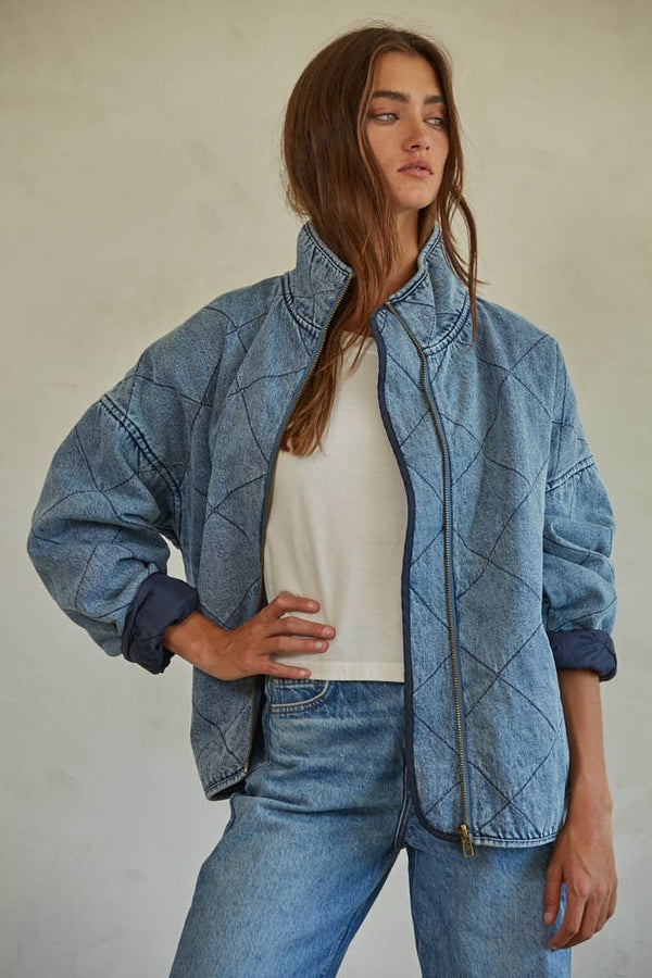 Woven Denim Cotton Washed Jacket