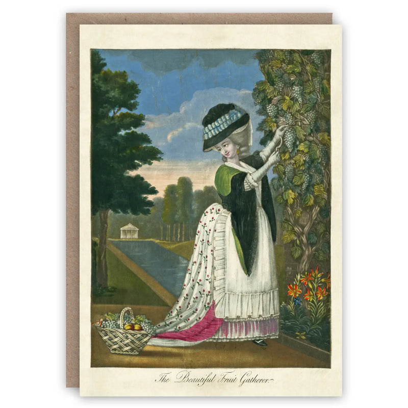 Beautiful Fruit Gatherer Card