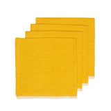 Chunky Linen Napkins, Mustard