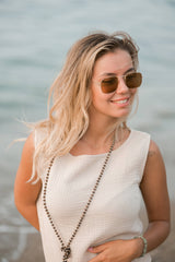 Sleeveless Crinkle Top