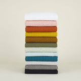 SIMPLE WAFFLE HAND TOWELS - TERRACOTTA