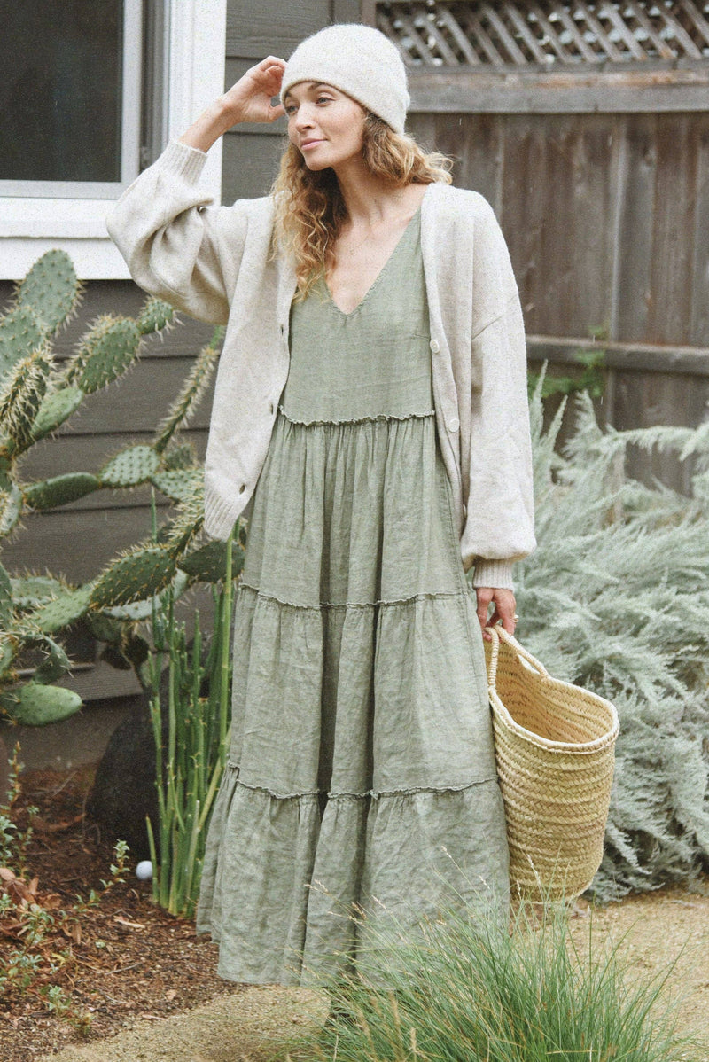 The Cashmere Yaya Cardigan - Moon