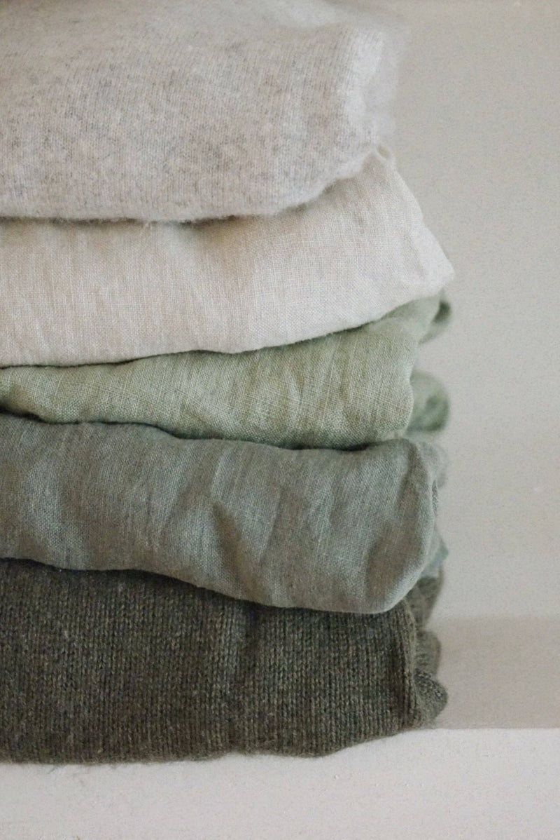 The Cashmere Marlow Long Cardigan - Fern