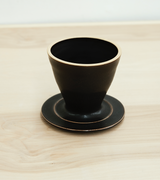 Stacking Ceramics Black Matte Pour Over