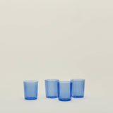 ESSENTIAL GLASSWARE - SET OF 4, BLUE - SMALL