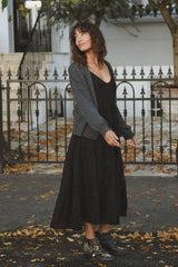 The Cashmere Yaya Cardigan - Ash