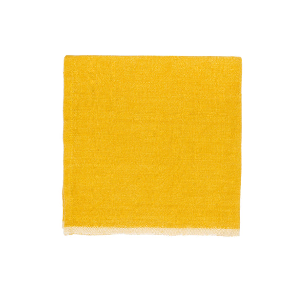 Chunky Linen Napkins, Mustard