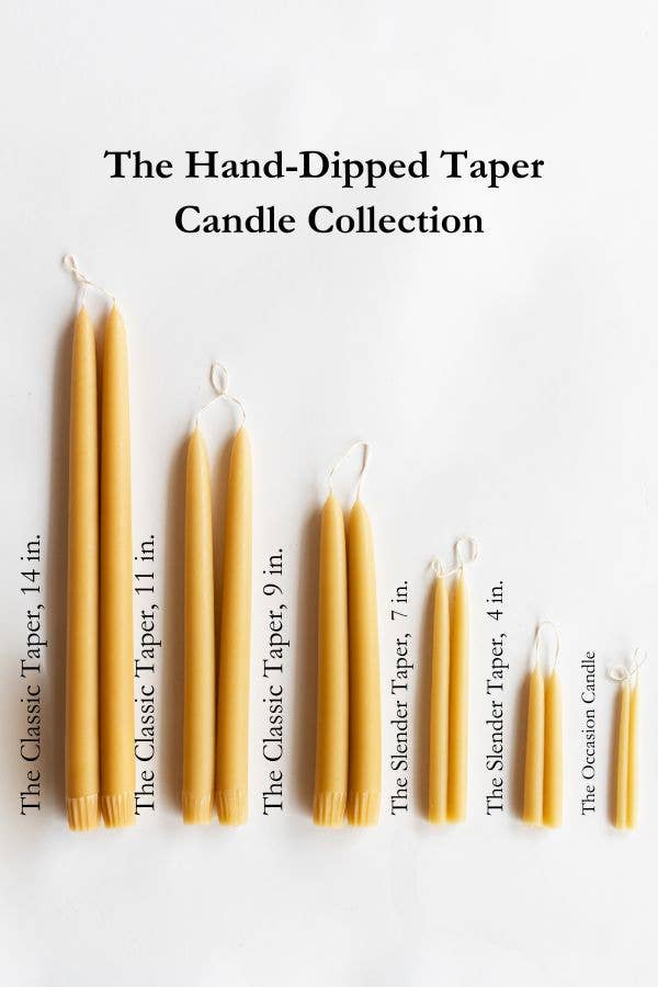 The Hand-Dipped Taper Candle
