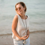 Sleeveless Crinkle Top