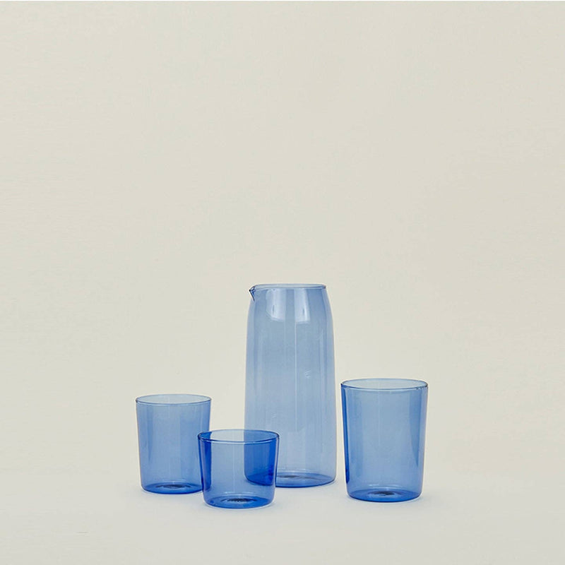 ESSENTIAL GLASSWARE - SET OF 4, BLUE - SMALL